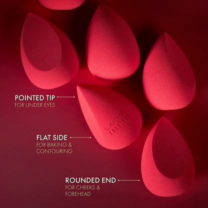 Lakme Absolute Makeup Master Tools - Dual Ended Sided Beauty Blender