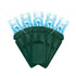LED Mini Lights 5MM Aqua Twinkle Green Wire - 6" Spacing