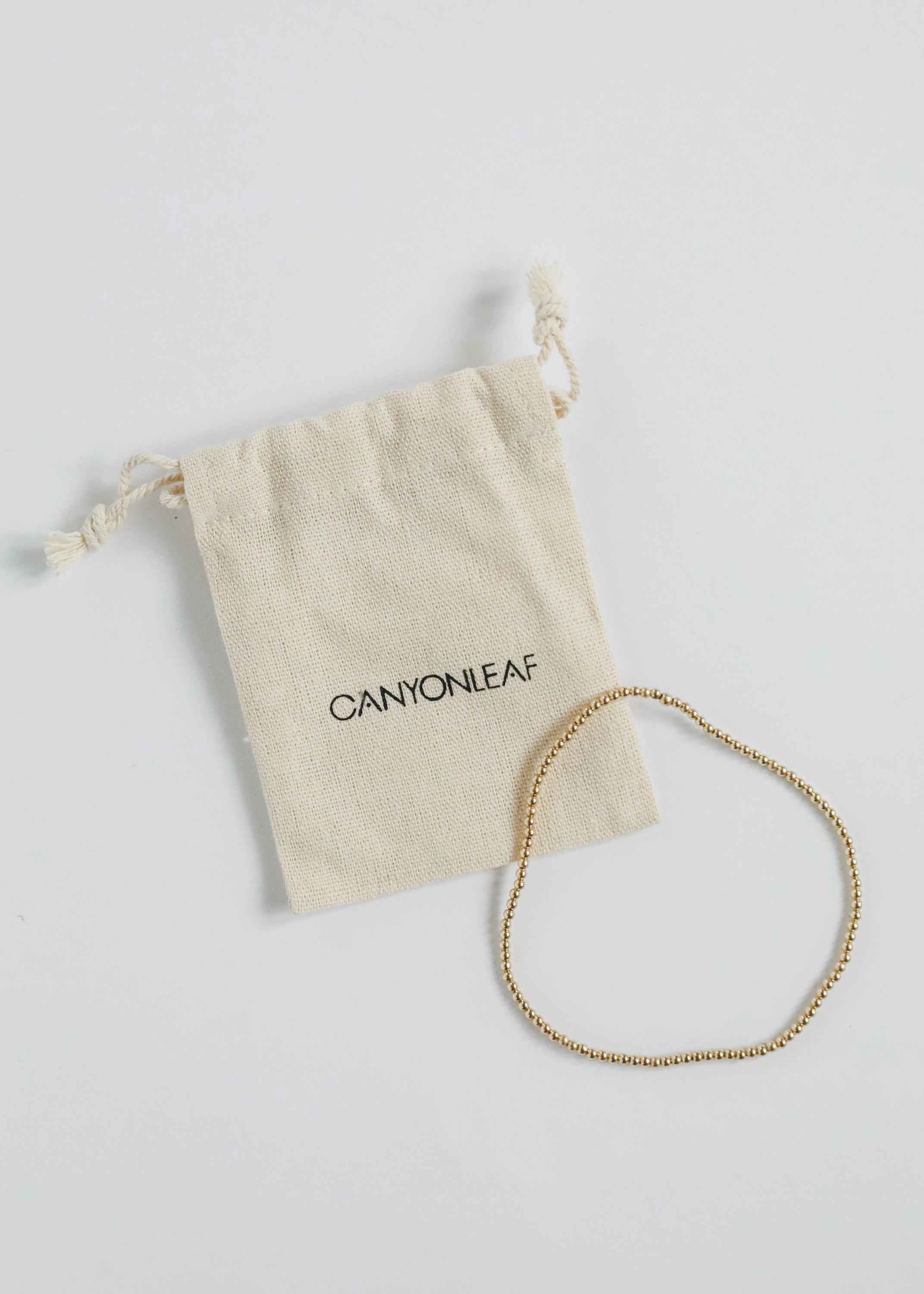 14K Gold Filled || Beaded Stretch Anklet