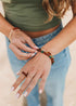 Baltic Sea Amber + Malachite Halo || Anklet or Bracelet