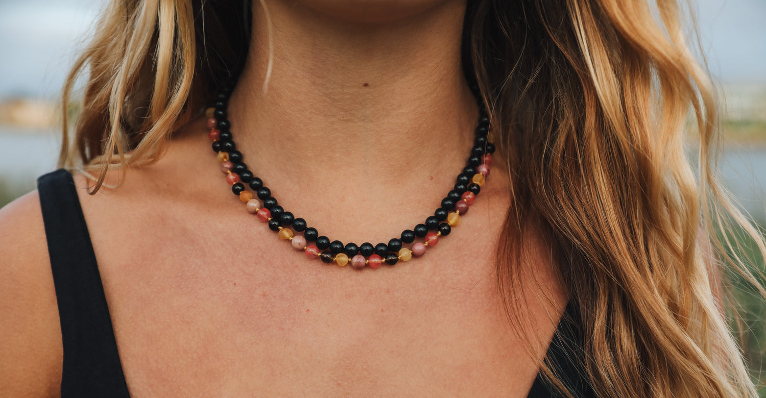 Pure Shungite || Gemstone Necklace 