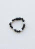 Raw Black Baltic Amber + Moonstone || Anklet or Bracelet 