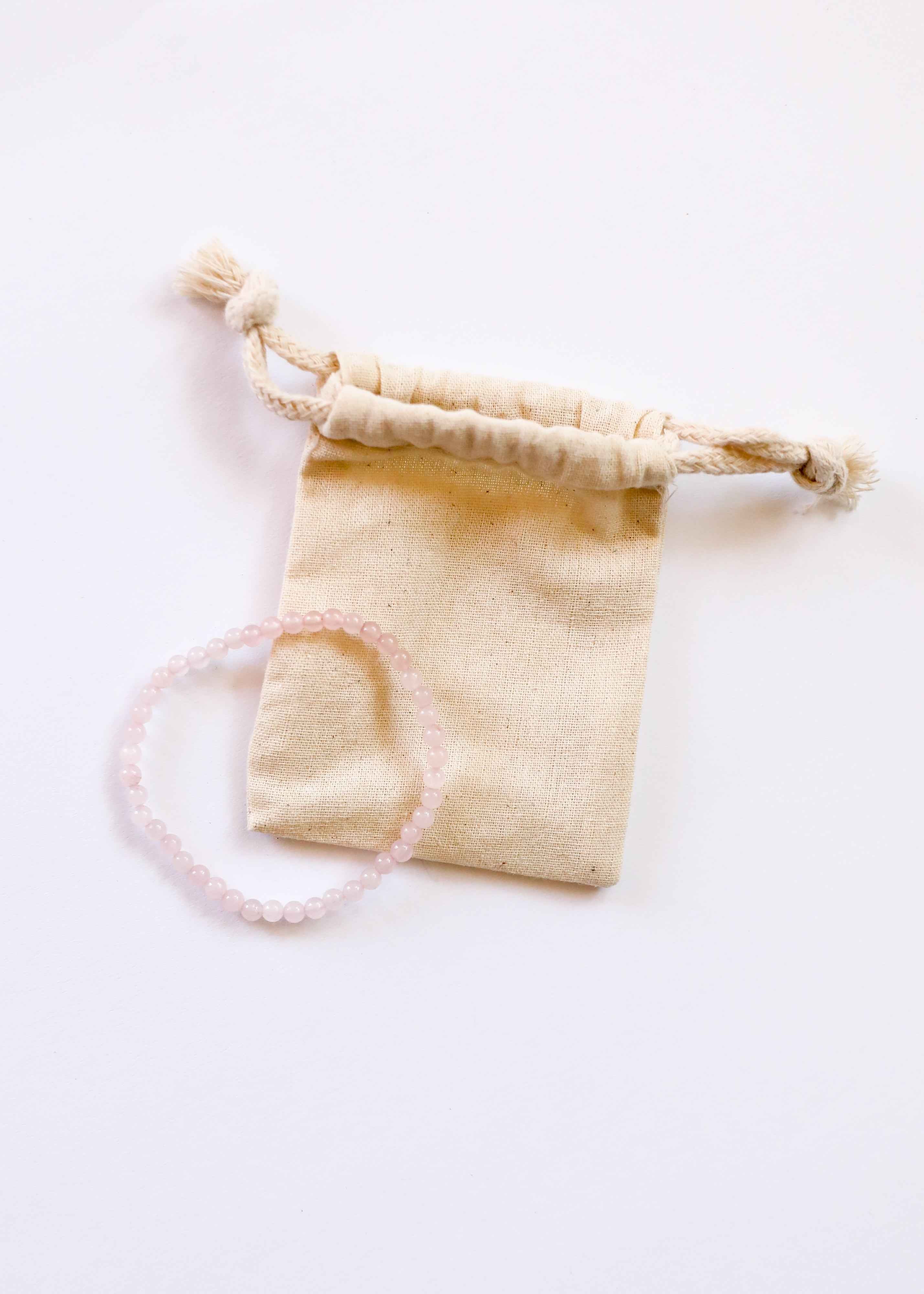 Polished Rose Quartz || Adult Bracelet