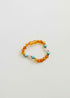 Raw Honey Baltic Amber and Natural Turquoise + Rose Quartz || Anklet or Bracelet