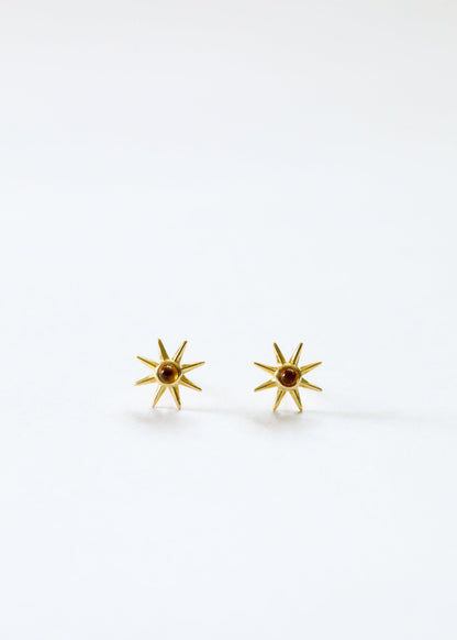 18K Gold Vermeil + Baltic Sea Amber || Sunshine Earrings by CanyonLeaf