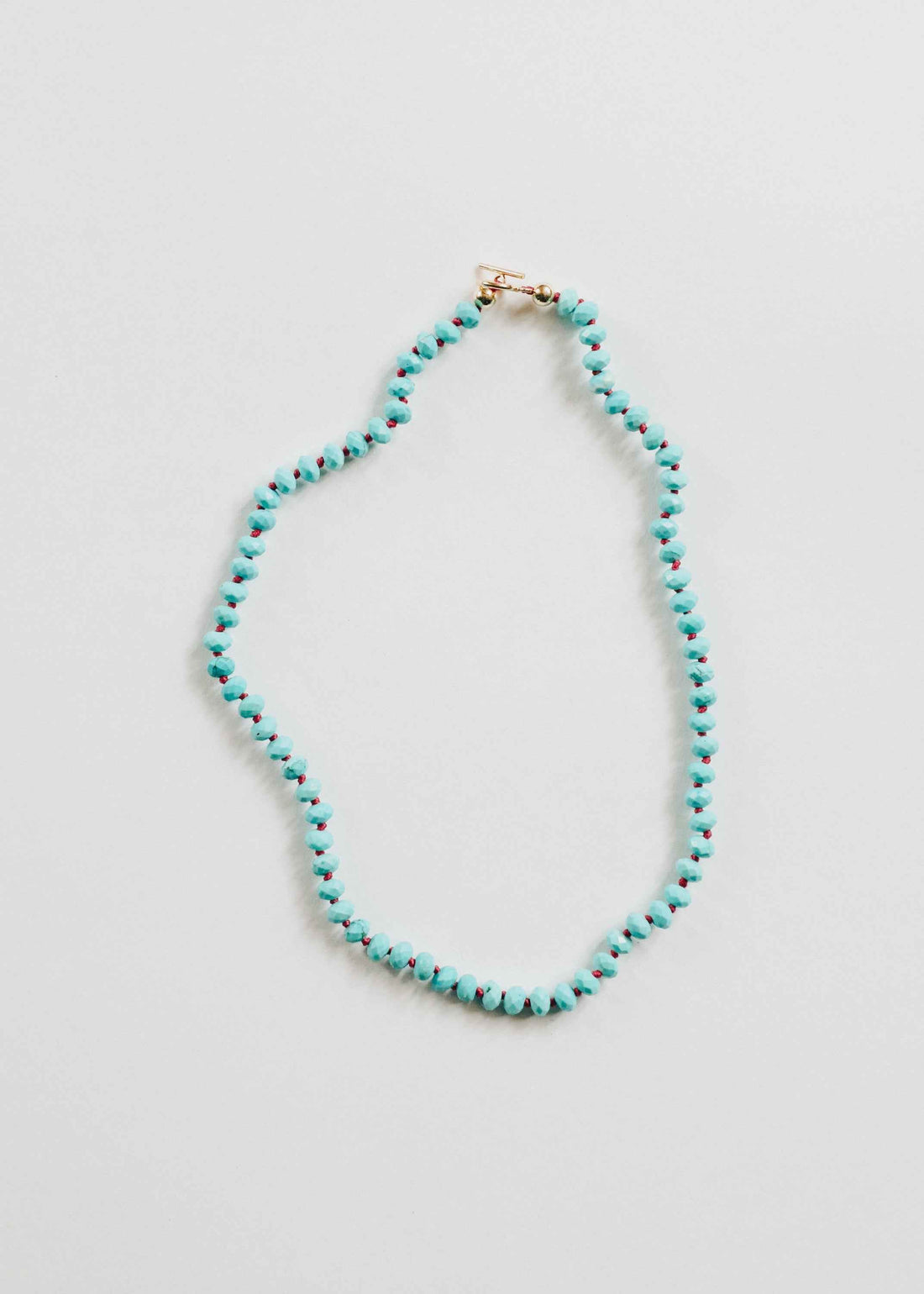 Turquoise + 14k Gold Filled Toggle || Gemstone Necklace
