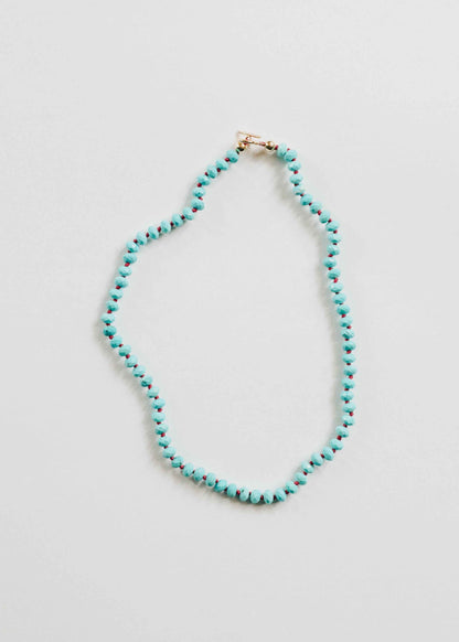 Turquoise + 14k Gold Filled Toggle || Gemstone Necklace