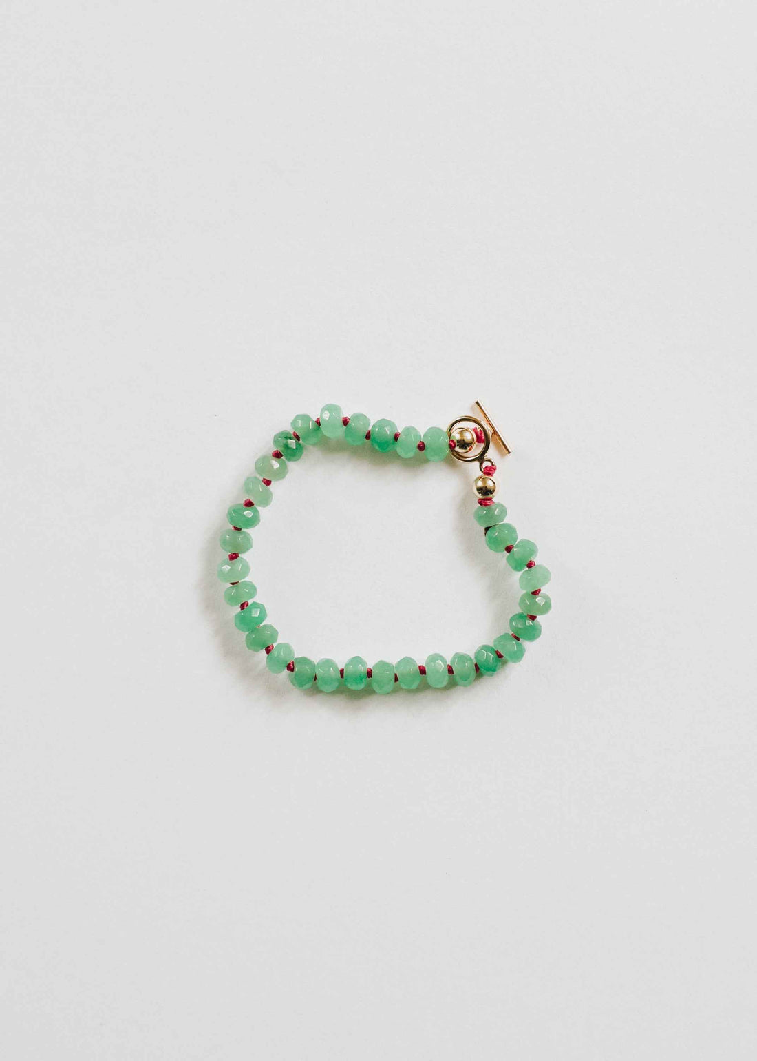 Natural Aventurine + 14k Gold Filled Toggle || Gemstone Bracelet or Anklet