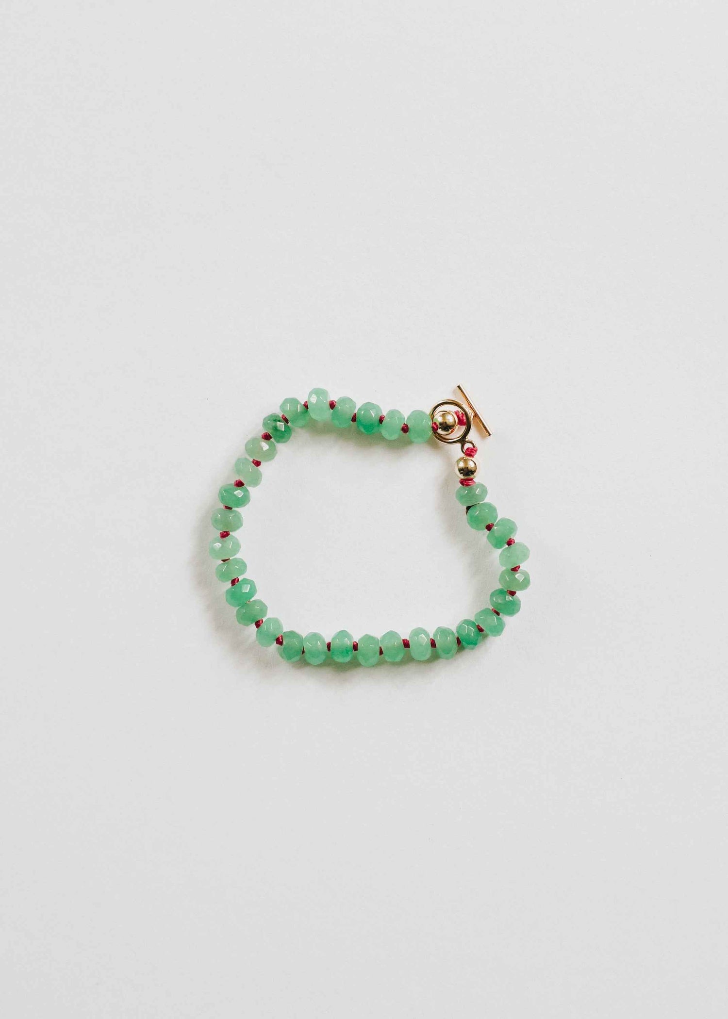 Natural Aventurine + 14k Gold Filled Toggle || Gemstone Bracelet or Anklet