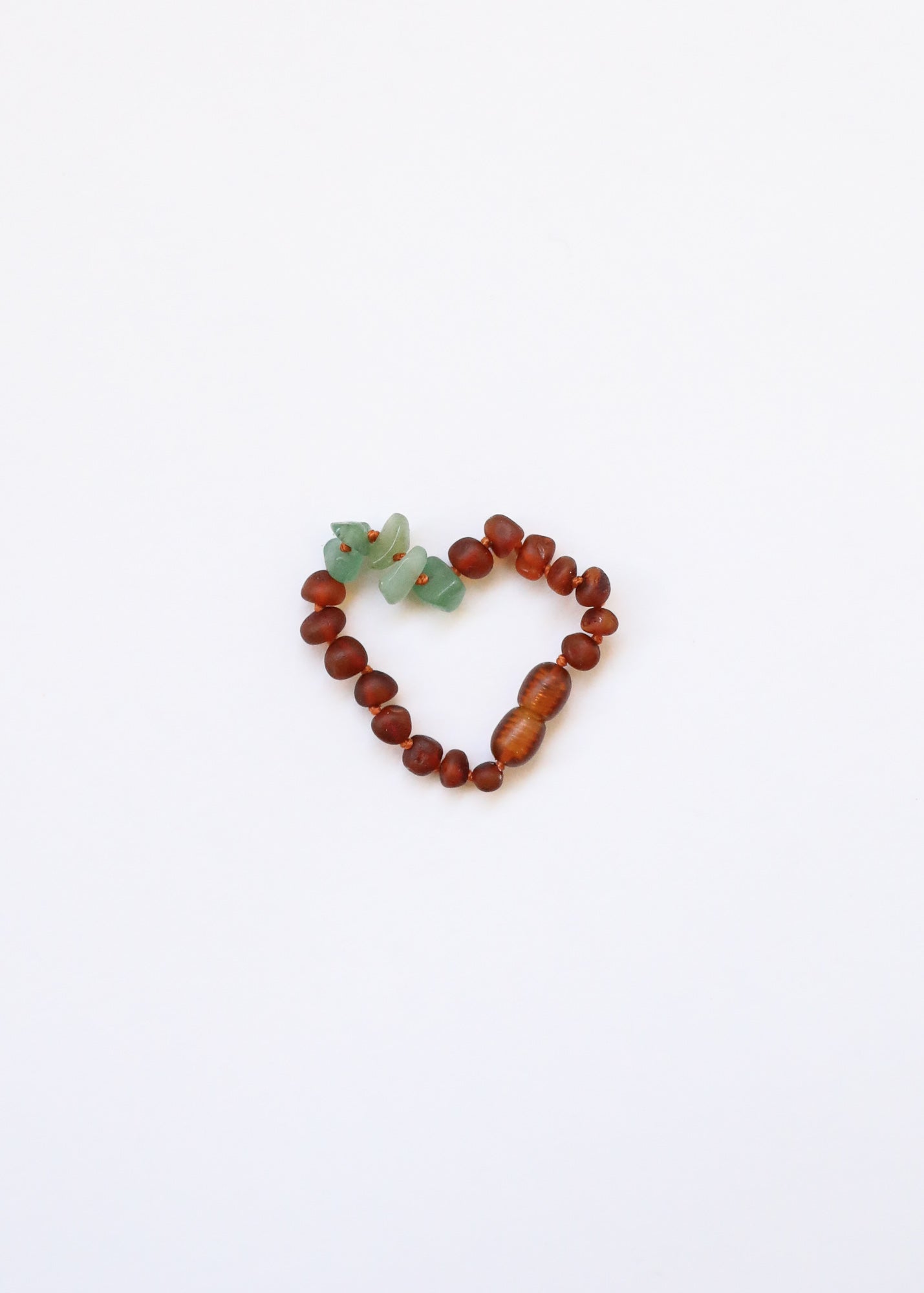 Raw Cognac Baltic Amber + Raw Aventurine || Anklet or Bracelet by CanyonLeaf