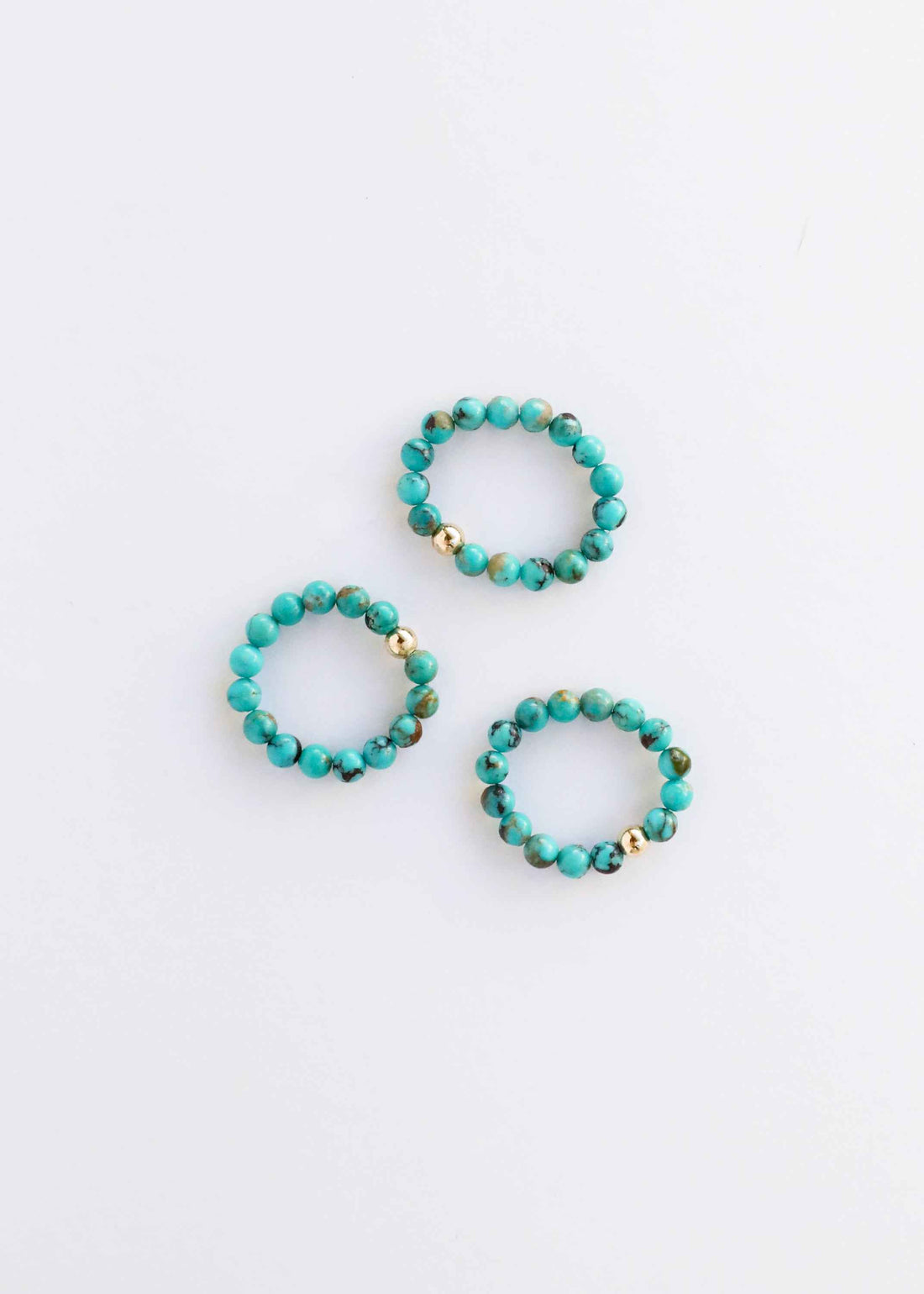 Natural Turquoise + 14k Gold Filled || Adult Ring