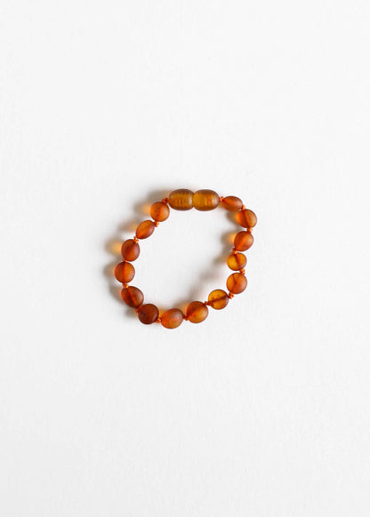 Raw Cognac Baltic Amber || Classic || Anklet or Bracelet