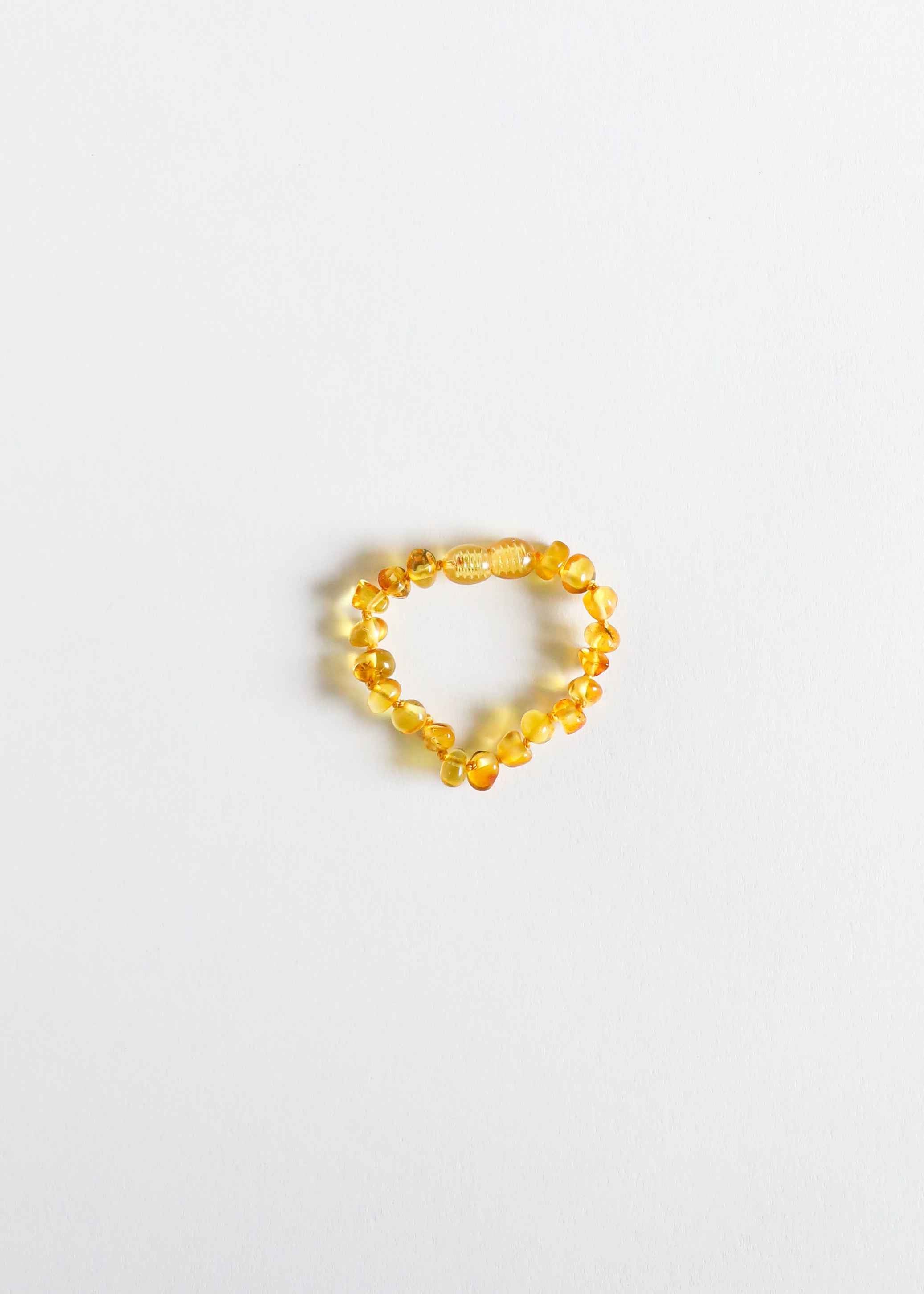 Polished Honey Baltic Amber || Anklet or Bracelet