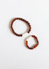 Raw Cognac Baltic Amber + Moonstone || Bracelet Set by CanyonLeaf