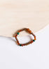 Hazelwood || Raw Cognac Baltic Amber + Malachite || Anklet or Bracelet