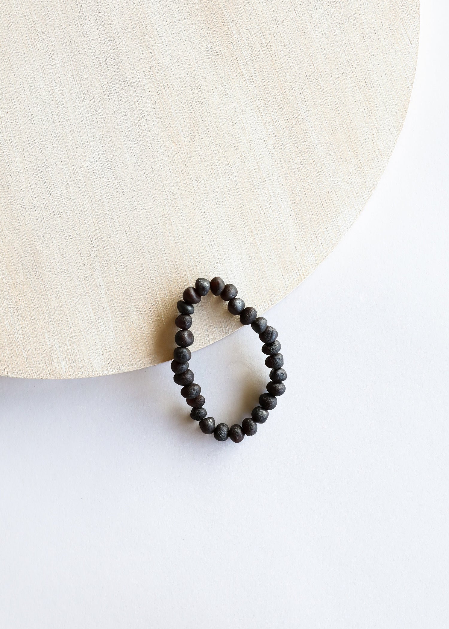 Raw Black Baltic Sea Amber || Bracelet Set by CanyonLeaf