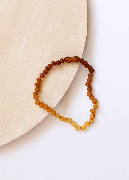Raw Baltic Amber + Sunflower || Necklace ||
