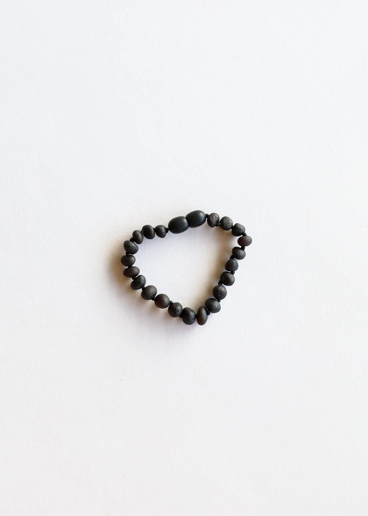 Raw Black Baltic Sea Amber || Bracelet Set by CanyonLeaf