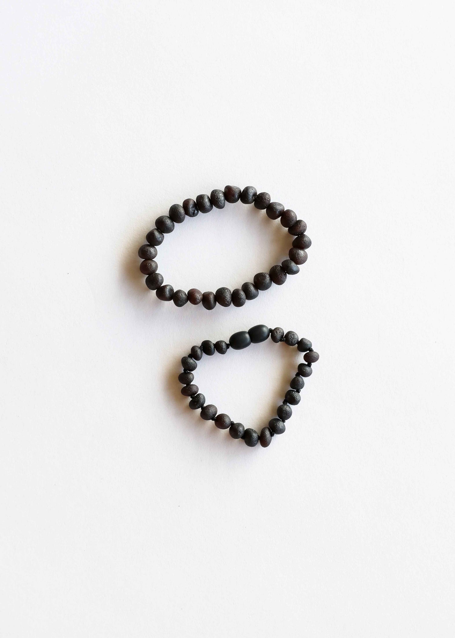 Raw Black Baltic Sea Amber || Anklet or Bracelet