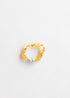 Raw Honey Baltic Amber + Aquamarine || Anklet or Bracelet