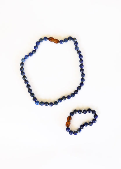 Pure Gemstone + Lapis || Anklet or Bracelet by CanyonLeaf