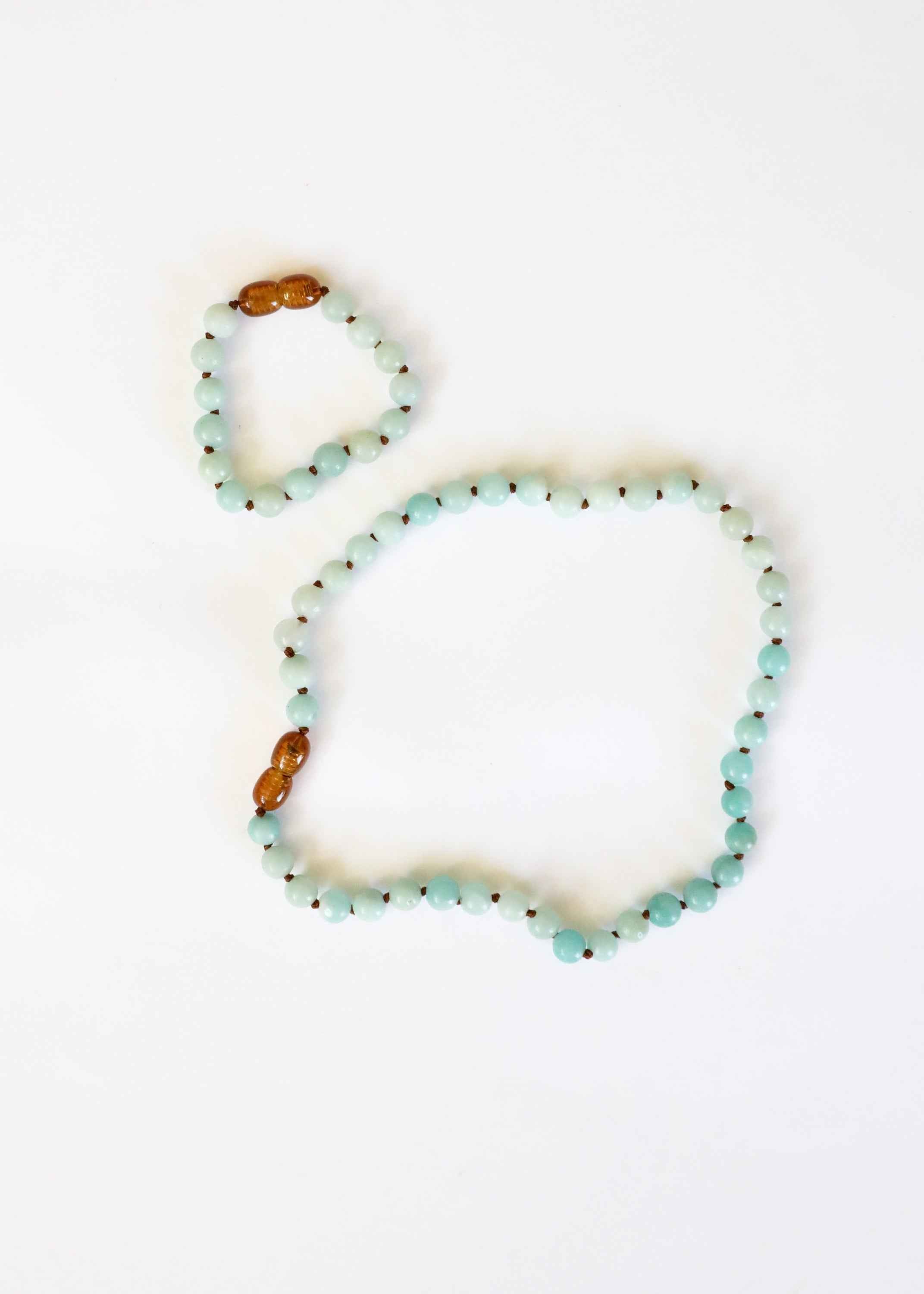 Pure Gemstone + Amazonite || Anklet or Bracelet