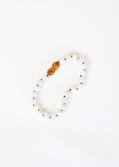 Pure Gemstone + Moonstone || Anklet or Bracelet by CanyonLeaf