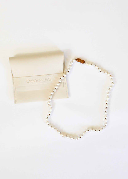 Pure Gemstone + Pearl || Necklace