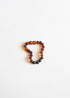 Raw Cognac Baltic Amber + Malachite || Anklet or Bracelet