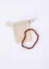 Raw Cognac Baltic Amber + Amethyst || Halo Necklace ||