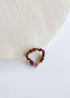 Raw Cognac Baltic Amber + Raw Rose Quartz || Anklet or Bracelet