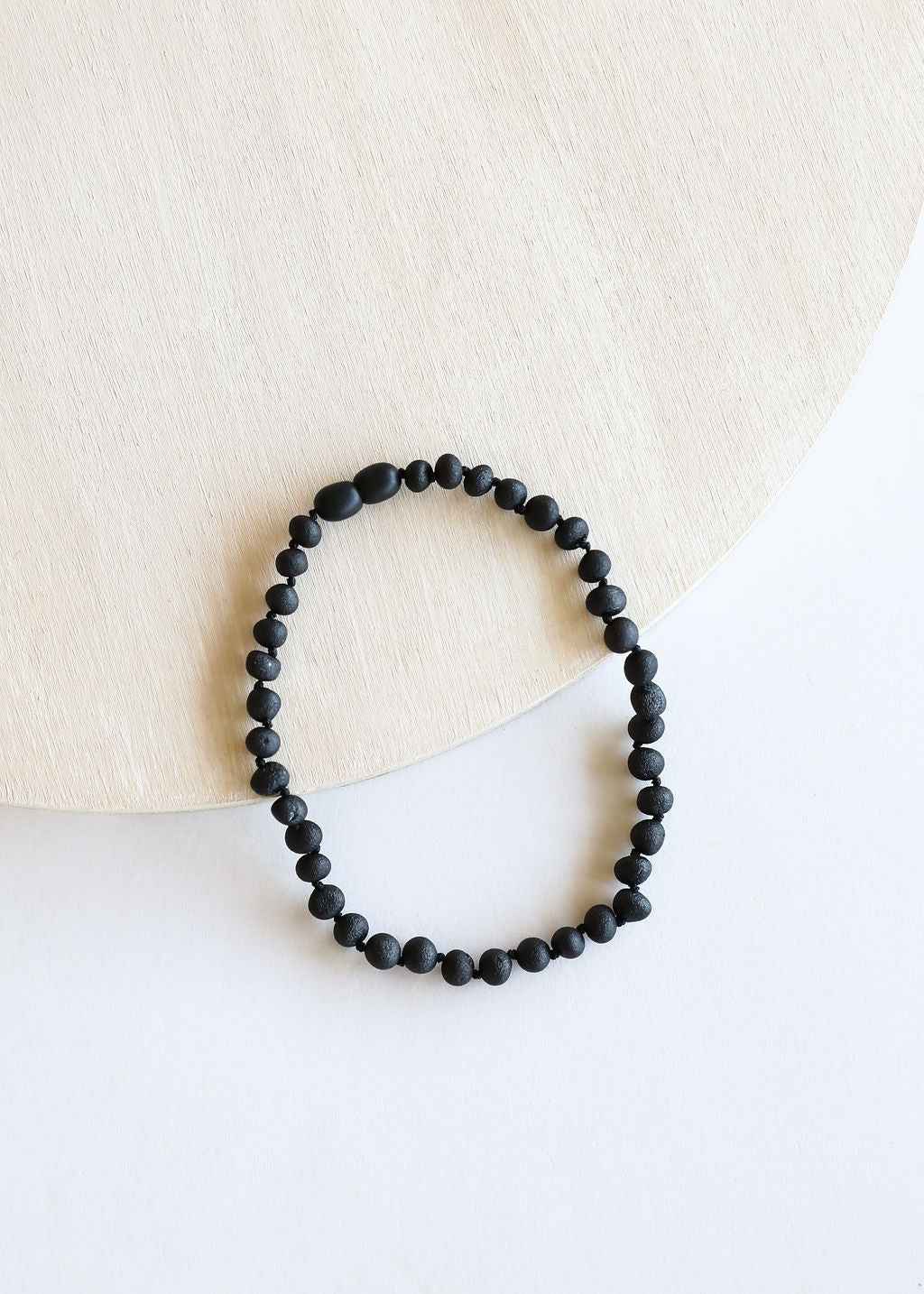 Raw Black Baltic Amber || Necklace