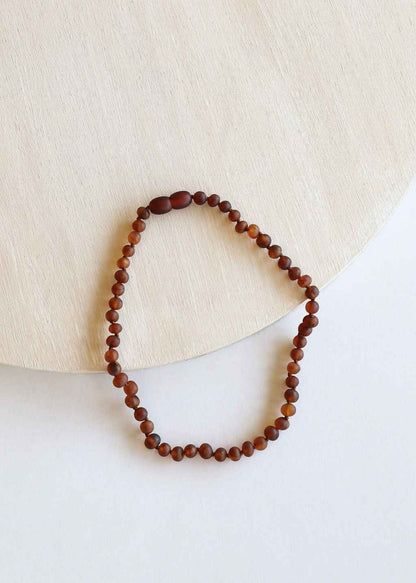 Raw Cognac Baltic Amber || Necklace
