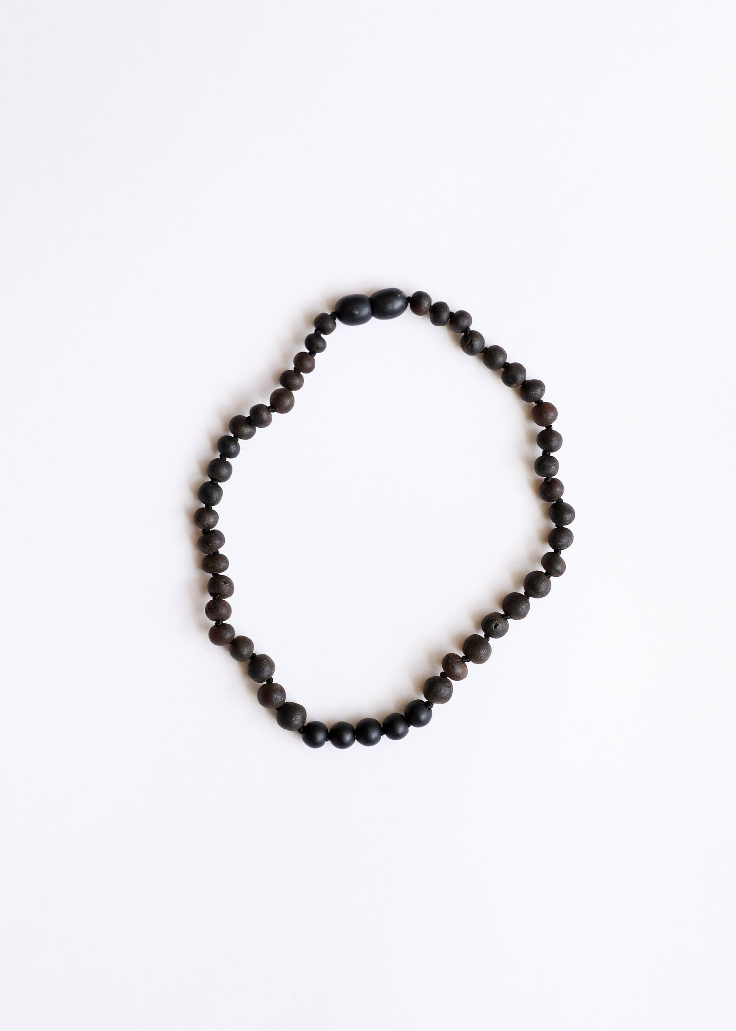 Raw Black Baltic Amber + Shungite Necklace by CanyonLeaf