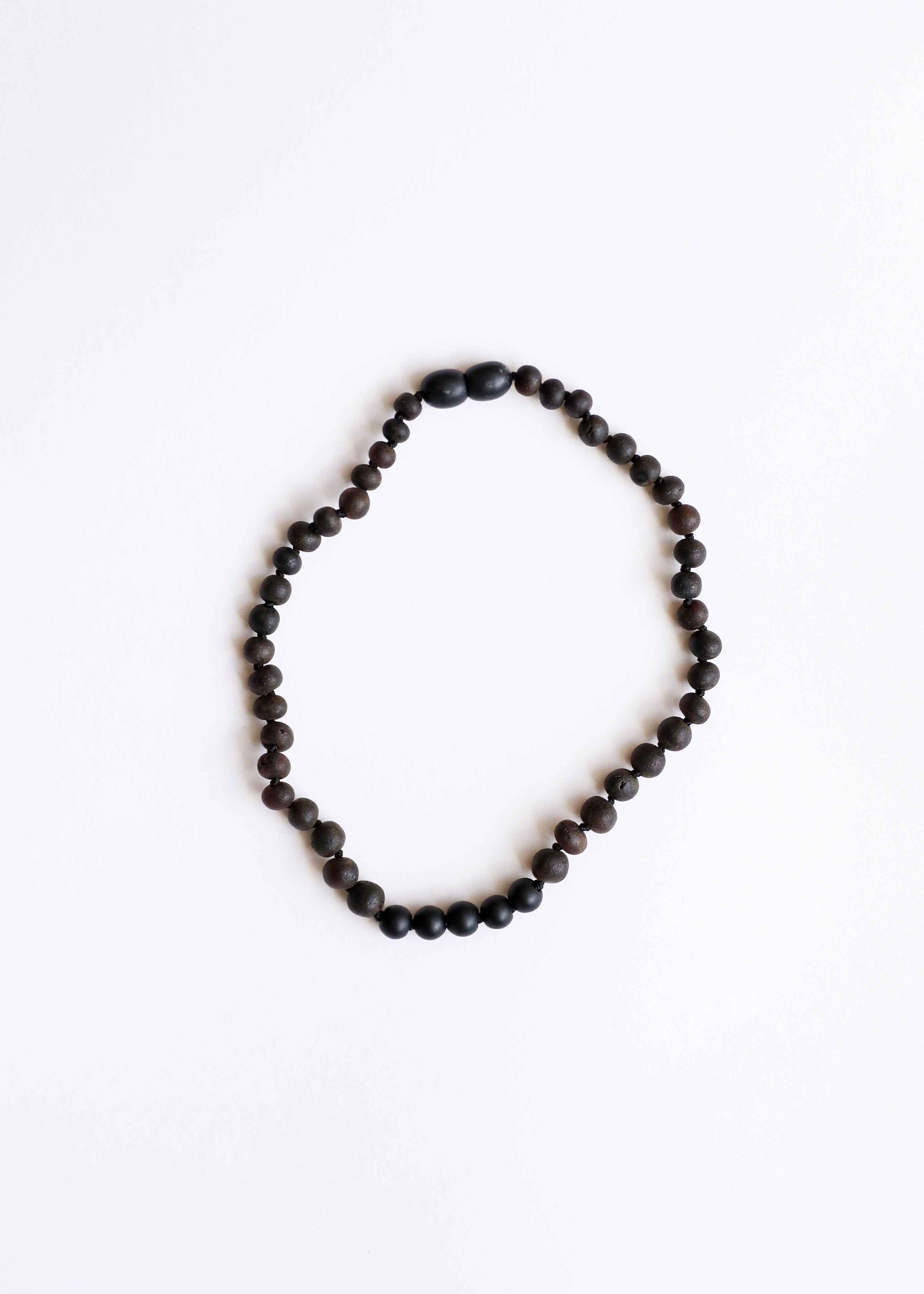 Raw Black Baltic Amber + Shungite Necklace by CanyonLeaf