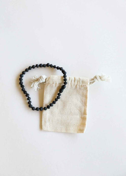 Raw Black Baltic Amber || Necklace