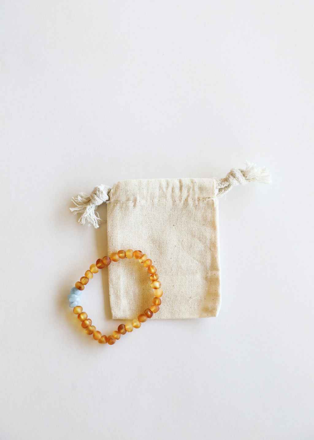 Raw Honey Baltic Amber + Aquamarine || Adult Bracelet