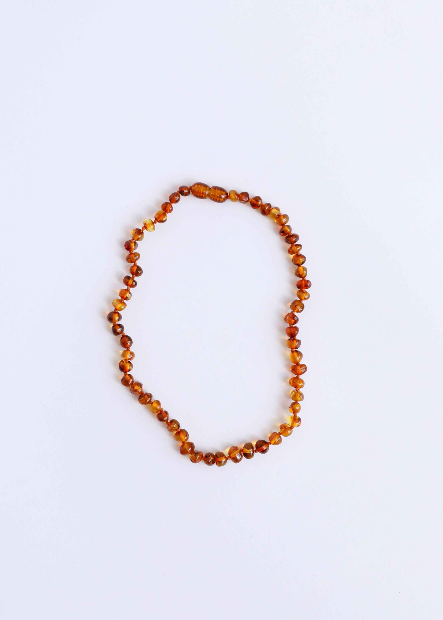 Polished Cognac Baltic Amber || Necklace