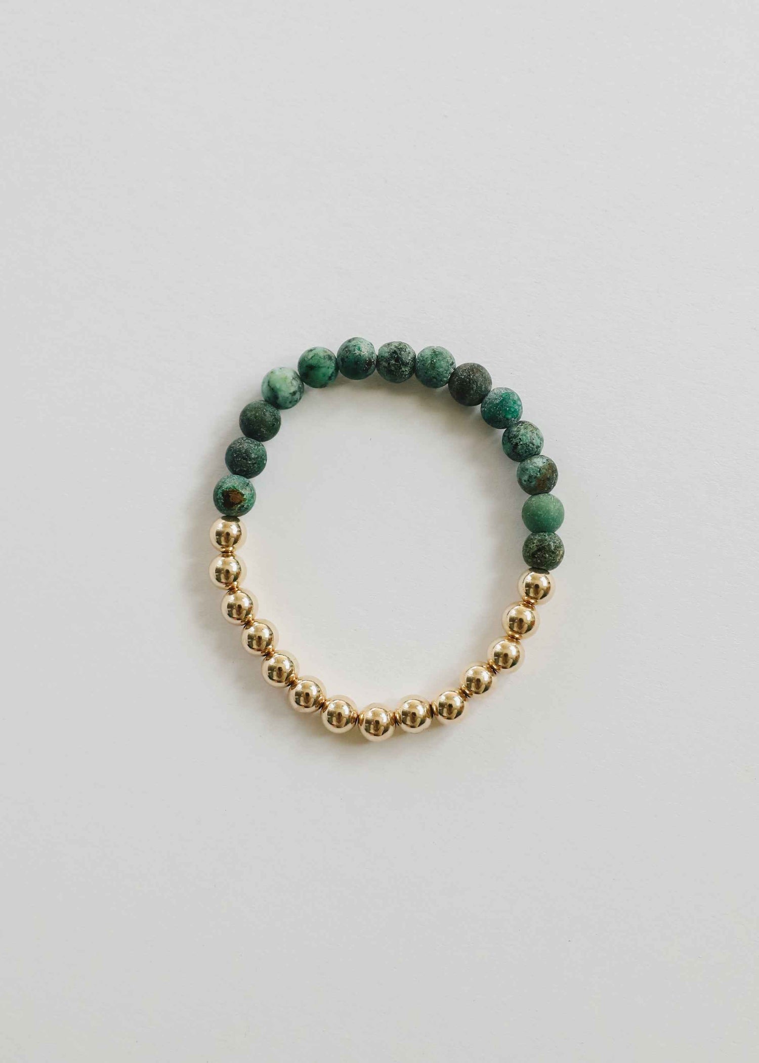 Turquoise Jasper :14k Gold Filled Sun + Moon || Adult Bracelets