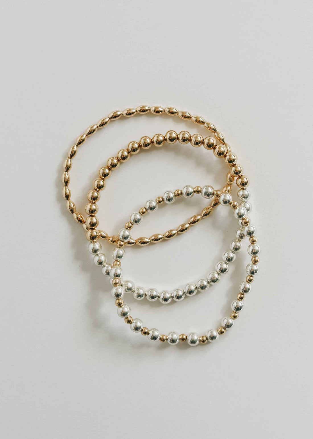 Sterling Silver + 14k Gold Filled Sun || Beaded Bracelet