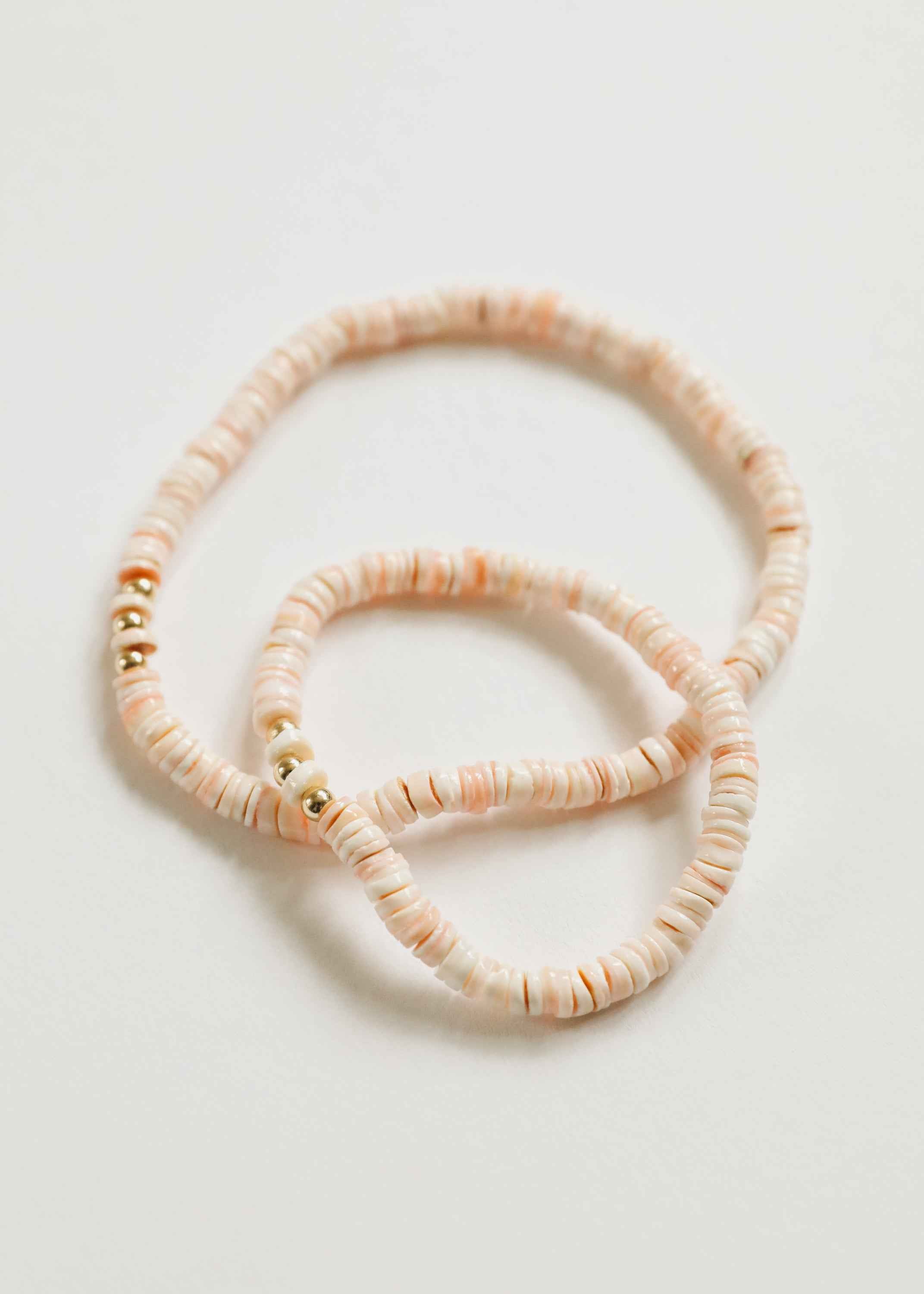 Pure Sea Shell + 14k Gold Filled || Stretch Anklet or Bracelet