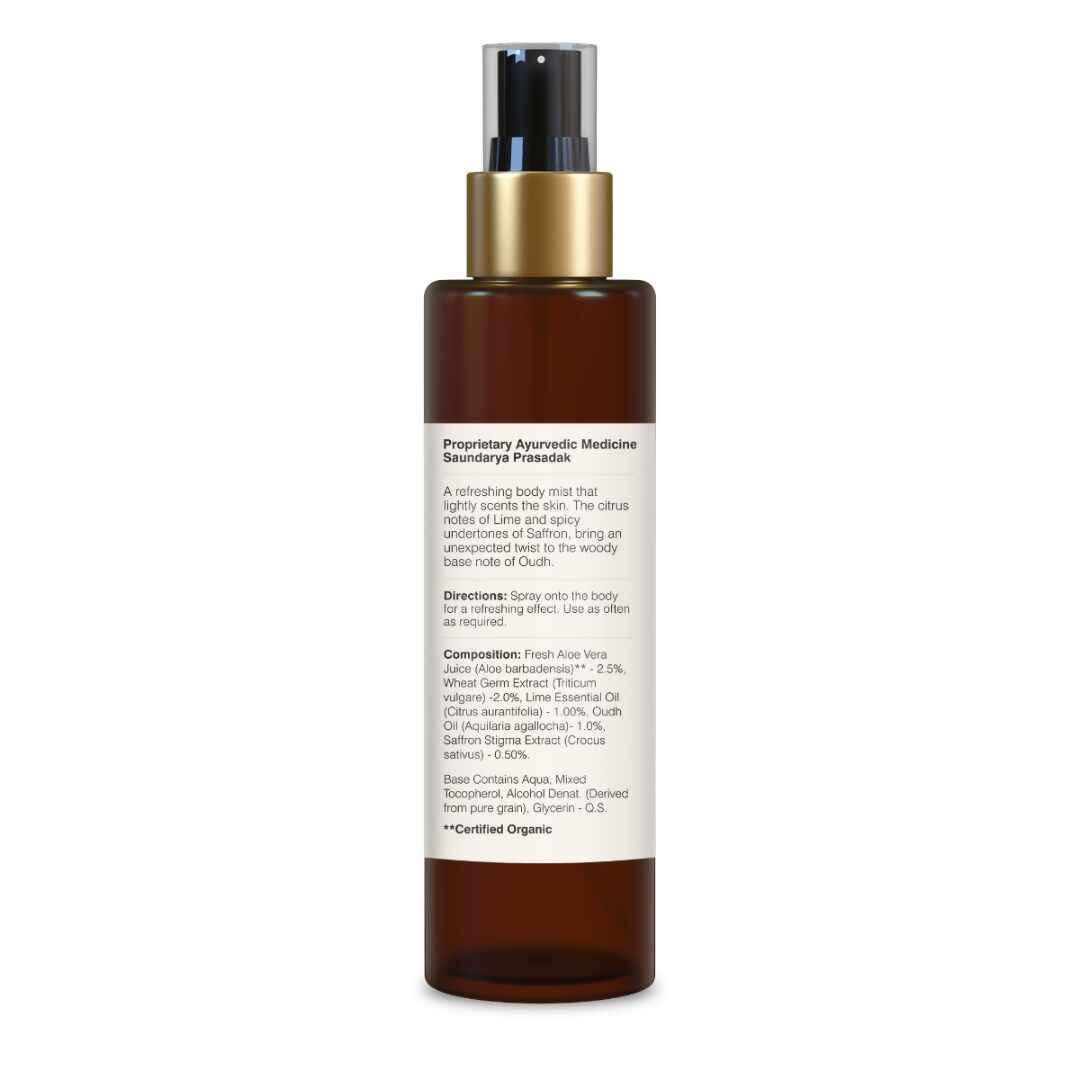 Forest Essentials Scented Body Mist Lime Saffron &amp; Oudh