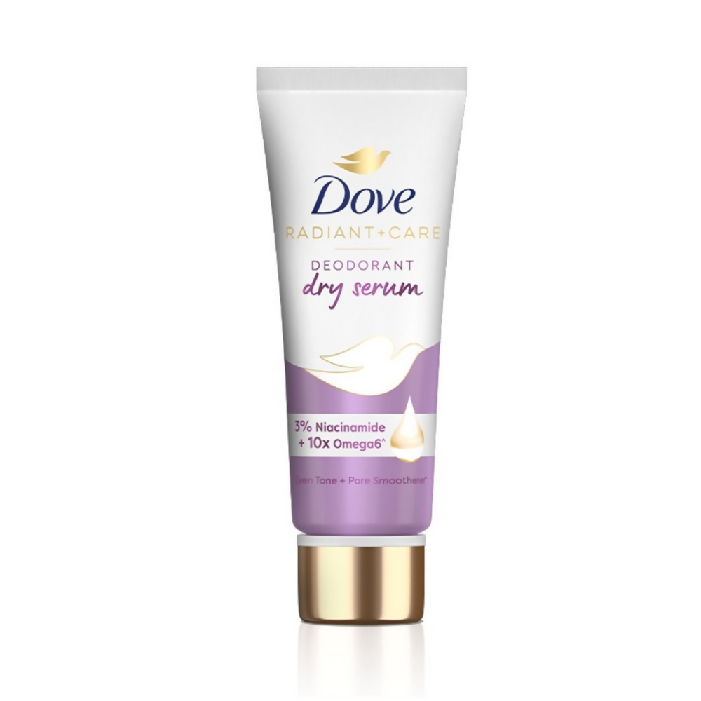Dove Radiant + Care Deodorant Dry Serum with 3% Niacinamide &amp; 10x Omega6