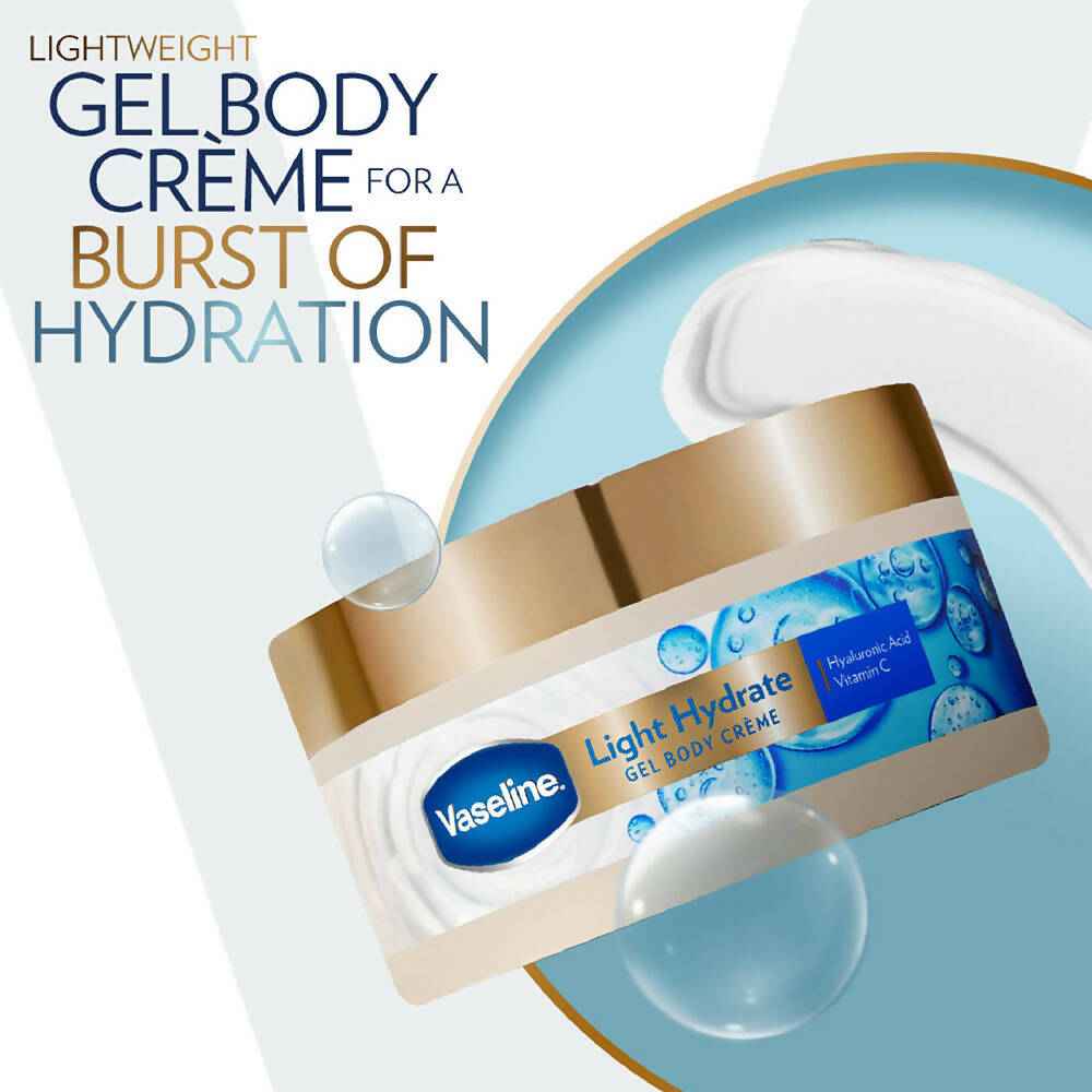 Vaseline Light Hydrate Gel Body Creme With Hyaluronic Acid &amp; Vitamin C
