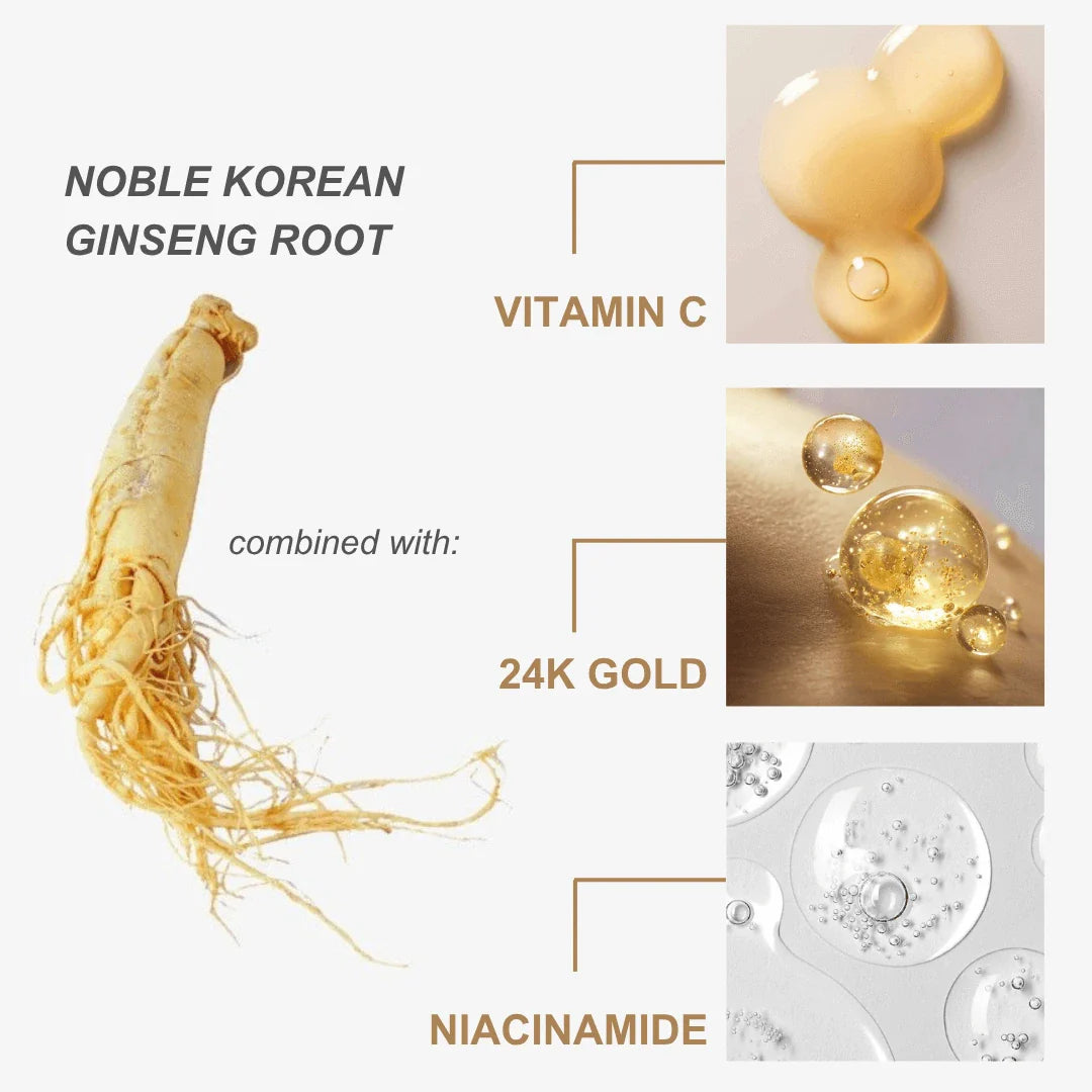 Elixir Serum - 24kGold Ginseng Root Niacinamide Vitamin C 