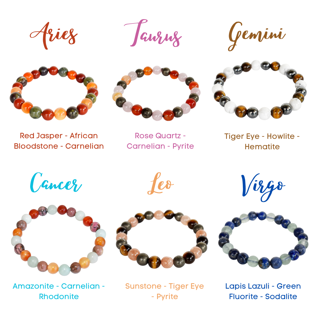 Libra Zodiac Crystal Bracelet, Libra Gifts  DestGlow