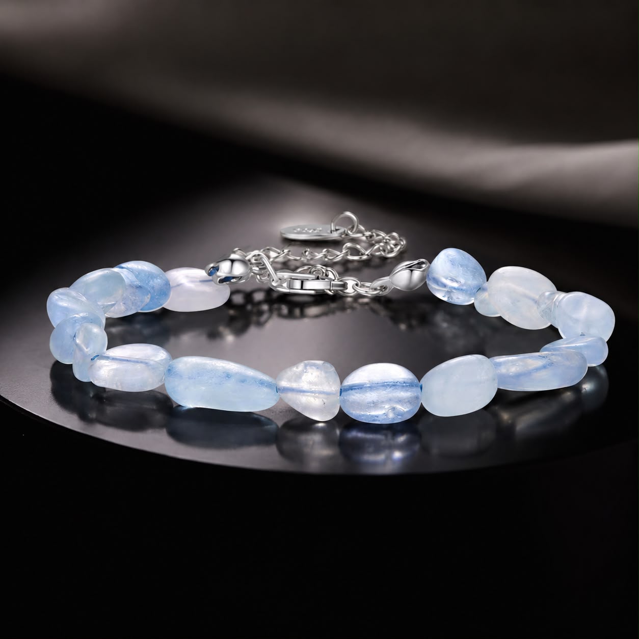925 Sterling Silver Crystal Bracelet 15+6cm for Women  DestGlow