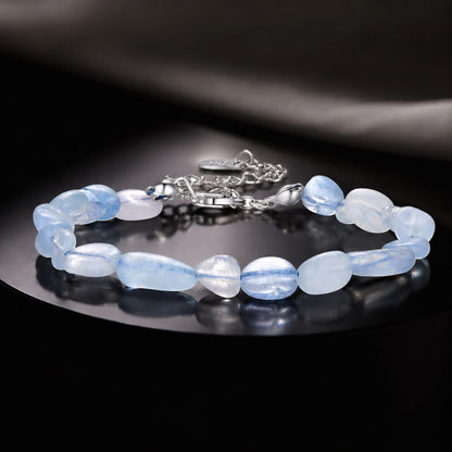 925 Sterling Silver Crystal Bracelet 15+6cm for Women  DestGlow