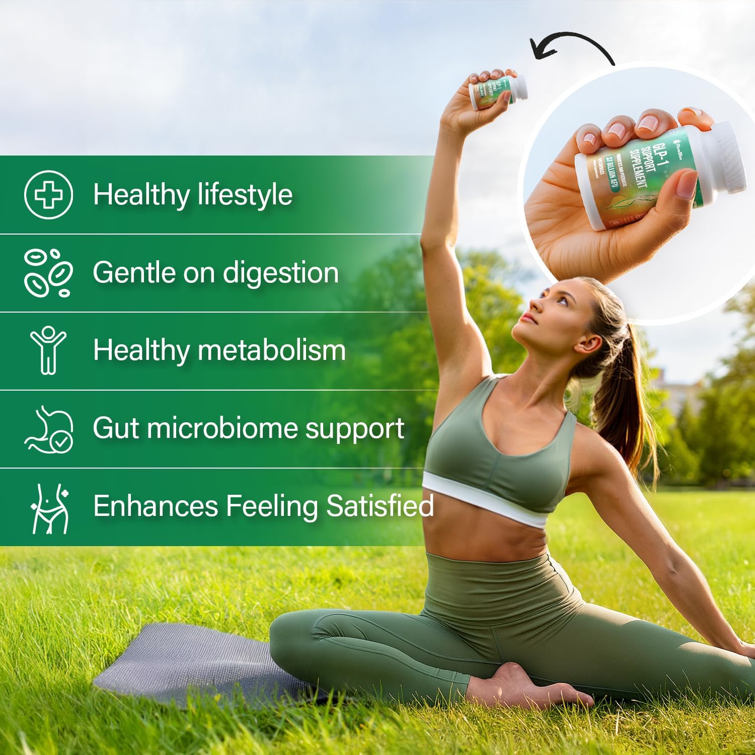 Natural Support Formula | 37 Billion Probiotics – Natural Akkermansia, Chicory Inulin, Berberine - Vitamin D &amp; B2 by FreshDrinkUS - Natural and Premium Herbal Tea