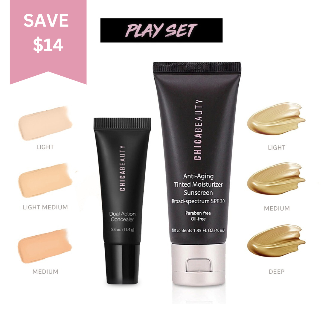 PLAY SET (Tinted Moisturizer + Concealer) by Chica Beauty